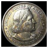 1893 Silver Columbian Half Dollar NEARLY UNCIRCULA