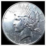 1927-S Peace Silver Dollar NEARLY  UNCIRCULATED