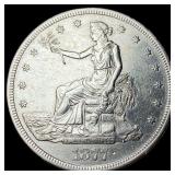 1877-S Silver Trade Dollar CLOSELY  UNCIRCULATED