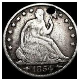 1854-O Arrows Seated Liberty Half Dollar HIGH  GR