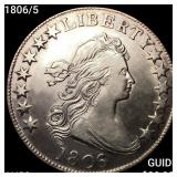 1806/5 Draped Bust Half Dollar CHOICE AU
