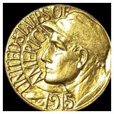 1915-S Gold $1 Panama-Pacific Exposition GEM BU