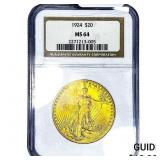1924 $20 Gold Double Eagle NGC MS64