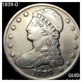 1839-O Capped Bust Half Dollar NEARLY UNCIRCULATED