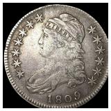 1809 Capped Bust Half Dollar NEARLY UNCIRCULATED