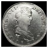 1821 Silver 8 Reales Spain (Mexico Mint) CHOICE AU