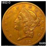 1852-O $20 Gold Double Eagle CHOICE AU