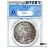 1926 Silver Peace Dollar ANACS MS64