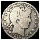 1915 Barber Half Dollar NICELY CIRCULATED