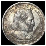 1893 Silver Columbian Half Dollar NEARLY UNCIRCULA