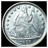 1839-O Silver Seated Liberty Half Dime  UNCIRCULA