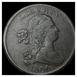 1806 Draped Bust Half Cent NEARLY  UNCIRCULATED