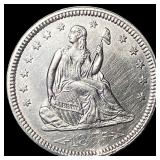 1875-S Silver Seated Liberty Quarter UNCIRCULATED