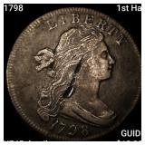 1798 1st Hair Draped Bust Large Cent NEARLY UNCIRC