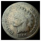 1866 Indian Head Cent NICELY CIRCULATED