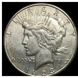 1923-S Silver Peace Dollar NEARLY UNCIRCULATED