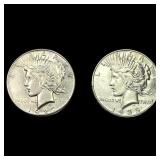 [2 Coins] 1927-1935 Silver Peace Dollar