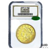 1870-S CAC $20 Gold Double Eagle NGC AU58