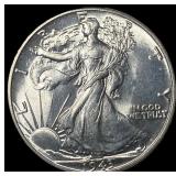 1943 Silver Walking Liberty Half Dollar GEM BU