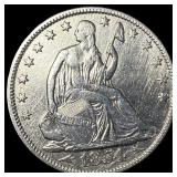 1854 Arrows Seated Liberty Half Dollar CLOSELY UNC