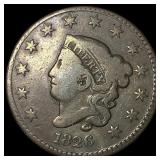 1826 Coronet Head Large Cent LIGHTLY CIRCULATED