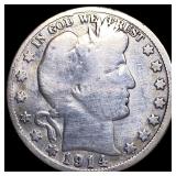 1914 Silver Barber Half Dollar LIGHTLY  CIRCULATE