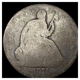 1874 Seated Liberty Half Dollar NICELY CIRCULATED