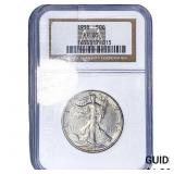 1938 Walking Liberty Half Dollar NGC PF65