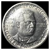 1946-S Silver Booker T. Washington Half Dollar GEM