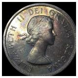 1958 Canada Silver Dollar British Columbia UNCIRCU