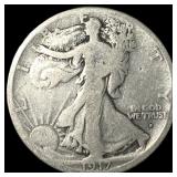 1917-D Silver Walking Liberty Half Dollar LIGHTLY