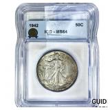1942 Walking Liberty Half Dollar ICG MS64