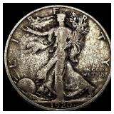 1920-S Silver Walking Liberty Half Dollar LIGHTLY