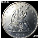 1861-O Seated Liberty Half Dollar UNCIRCULATED