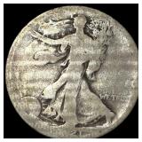 Walking Liberty Half Dollar 1917-D NICELY CIRCULAT