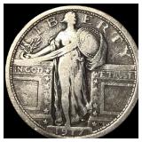 1917 Type 1 Standing Liberty Quarter LIGHTLY CIRCU