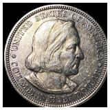 1893 Silver Columbian Half Dollar NEARLY UNCIRCULA