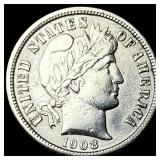 1908-S Silver Barber Dime CLOSELY  UNCIRCULATED