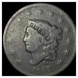 1822 Coronet Head Large Cent LIGHTLY CIRCULATED