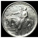 1925 Stone Mountain Silver Half Dollar CLOSELY UNC