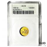 1856 Type 2 Dollar ANACS AU55