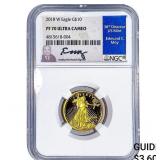 2018-W Gold $10 American Eagle 1/4oz NGC PF70 Ultr