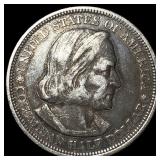 1893 Silver Columbian Half Dollar NEARLY UNCIRCULA