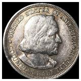 1893 Columbian Exposition Half Dollar NEARLY UNCIR