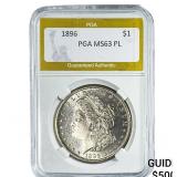 1896 Morgan Silver Dollar PGA MS63 PL