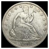 1861 Silver Half Dollar NEARLY UNCIRCULATED