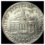 1946 Iowa Centennial Silver Half Dollar GEM BU