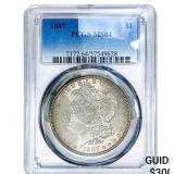 1887 Morgan Silver Dollar PCGS MS64