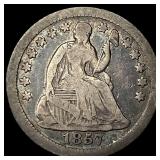 1857-O Silver Half Dime LIGHTLY CIRCULATED