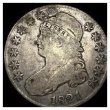1821 Capped Bust Half Dollar NICELY CIRCULATED